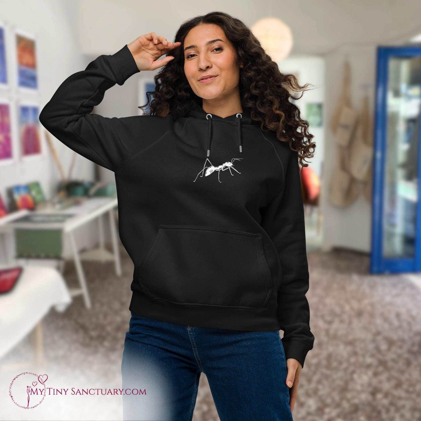 Ant Animal Spirit Hoodie - Conscious & Sustainable Fashion for Women - My Tiny Sanctuary