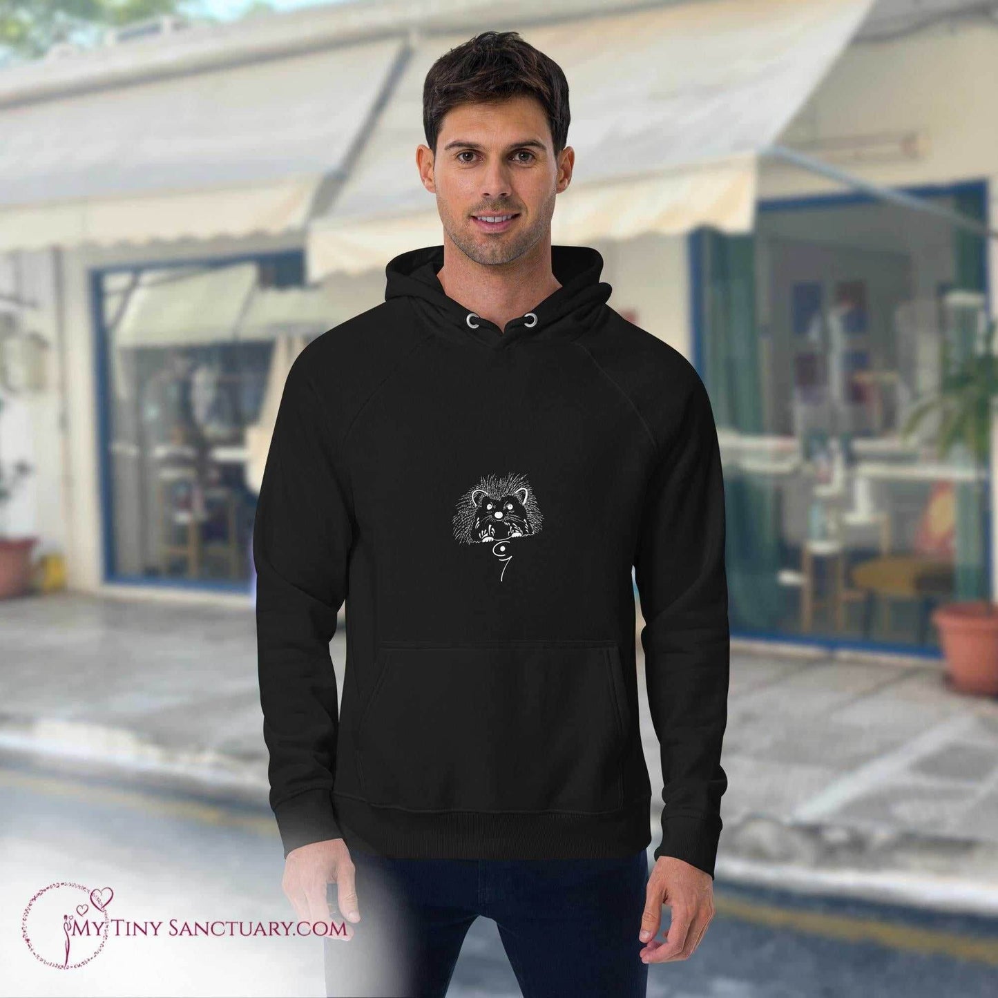 Hedgehog Animal Spirit Hoodie - Conscious & Sustainable Fashion for Men - My Tiny Sanctuary