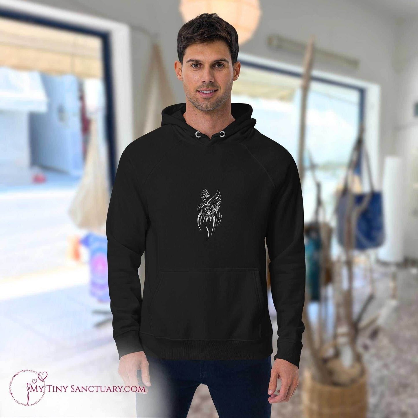 Dog Animal Spirit Hoodie - Conscious & Sustainable Fashion for Men - My Tiny Sanctuary