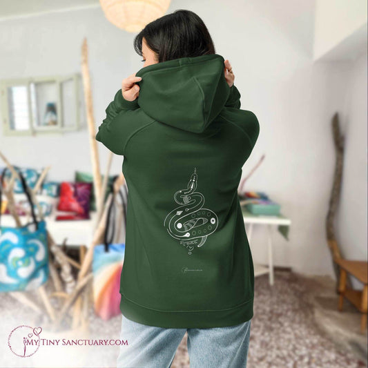 Serpent Animal Spirit Hoodie - Conscious & Sustainable Fashion for Women - My Tiny Sanctuary