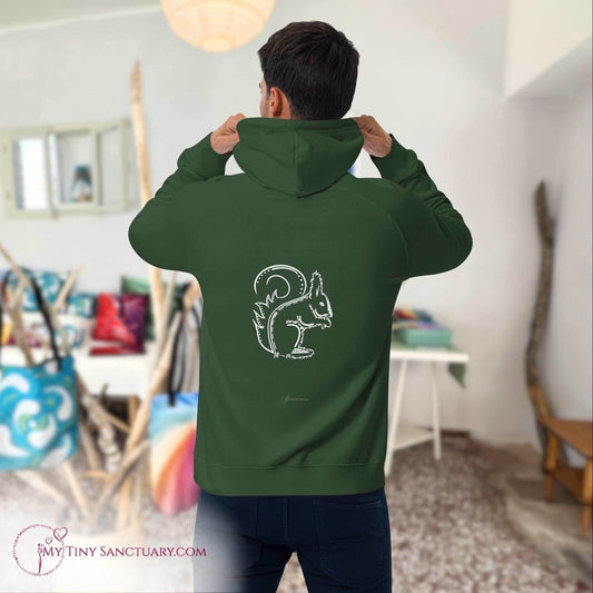 Squirrel Animal Spirit Hoodie - Conscious & Sustainable Fashion for Men - My Tiny Sanctuary