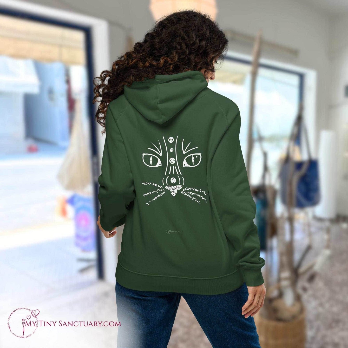 Cat Animal Spirit Hoodie - Conscious & Sustainable Fashion for Women - My Tiny Sanctuary