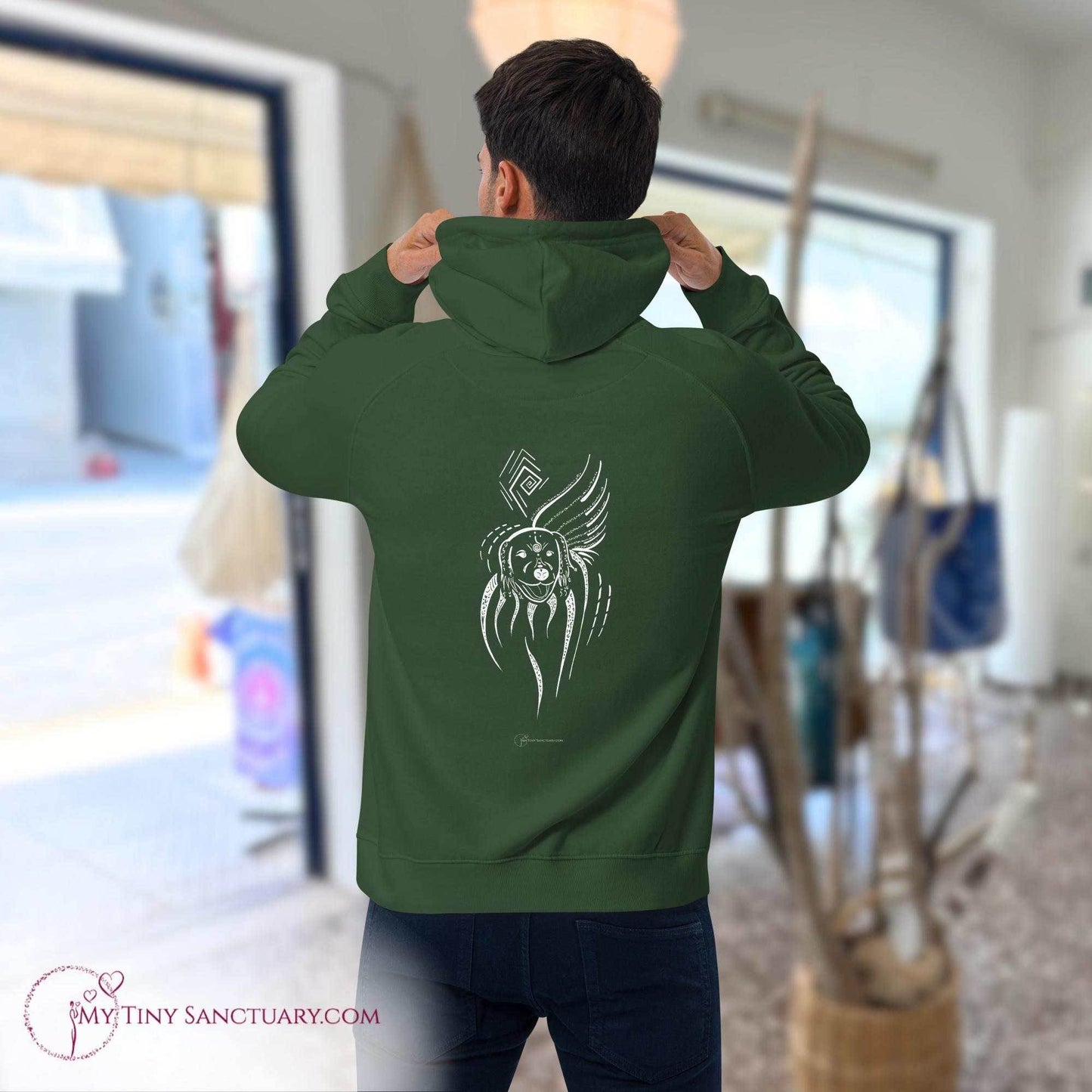 Dog Animal Spirit Hoodie - Conscious & Sustainable Fashion for Men - My Tiny Sanctuary
