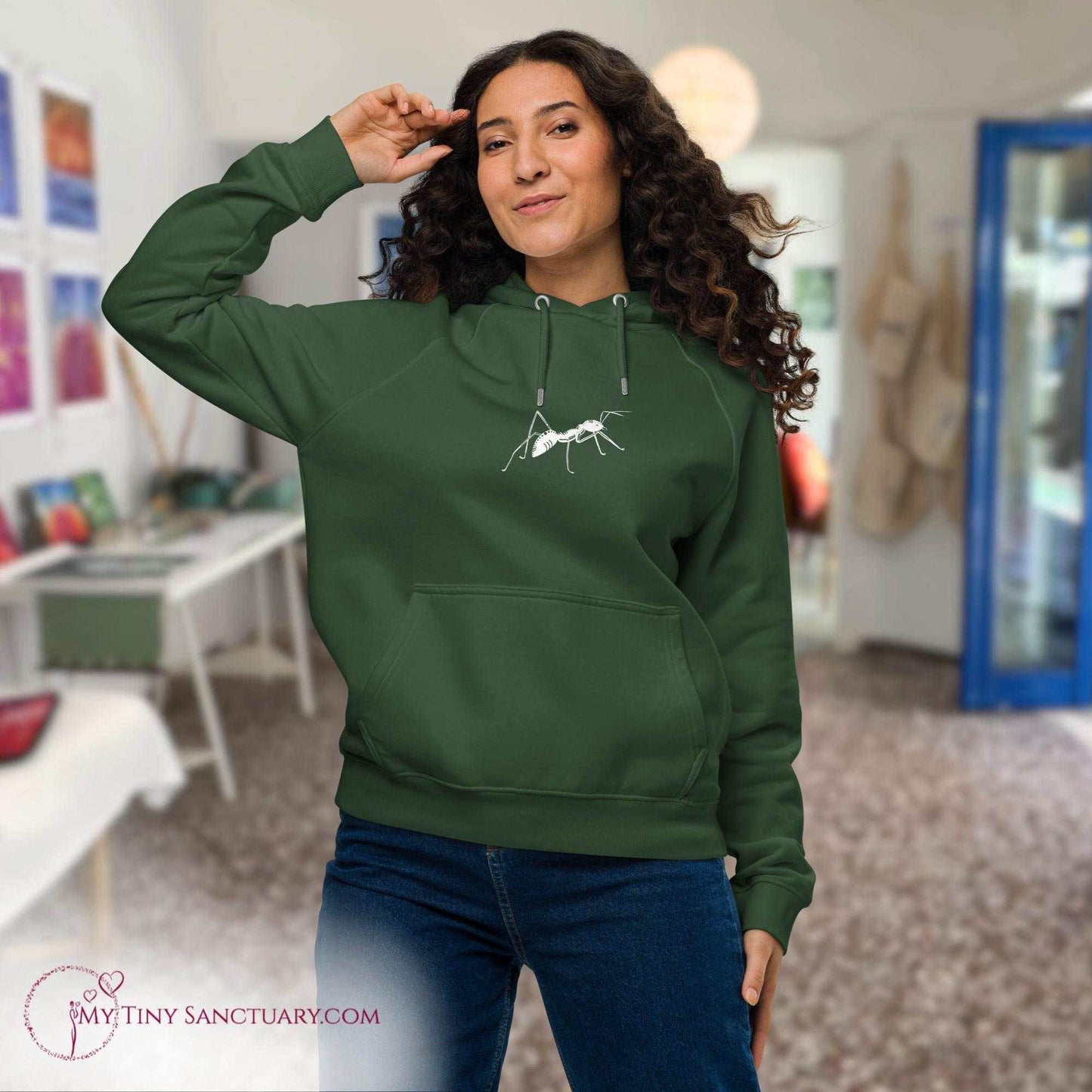 Ant Animal Spirit Hoodie - Conscious & Sustainable Fashion for Women - My Tiny Sanctuary
