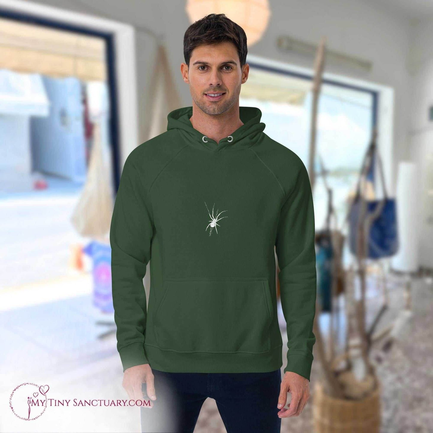 Spider Animal Spirit Hoodie - Conscious & Sustainable Fashion for Men - My Tiny Sanctuary
