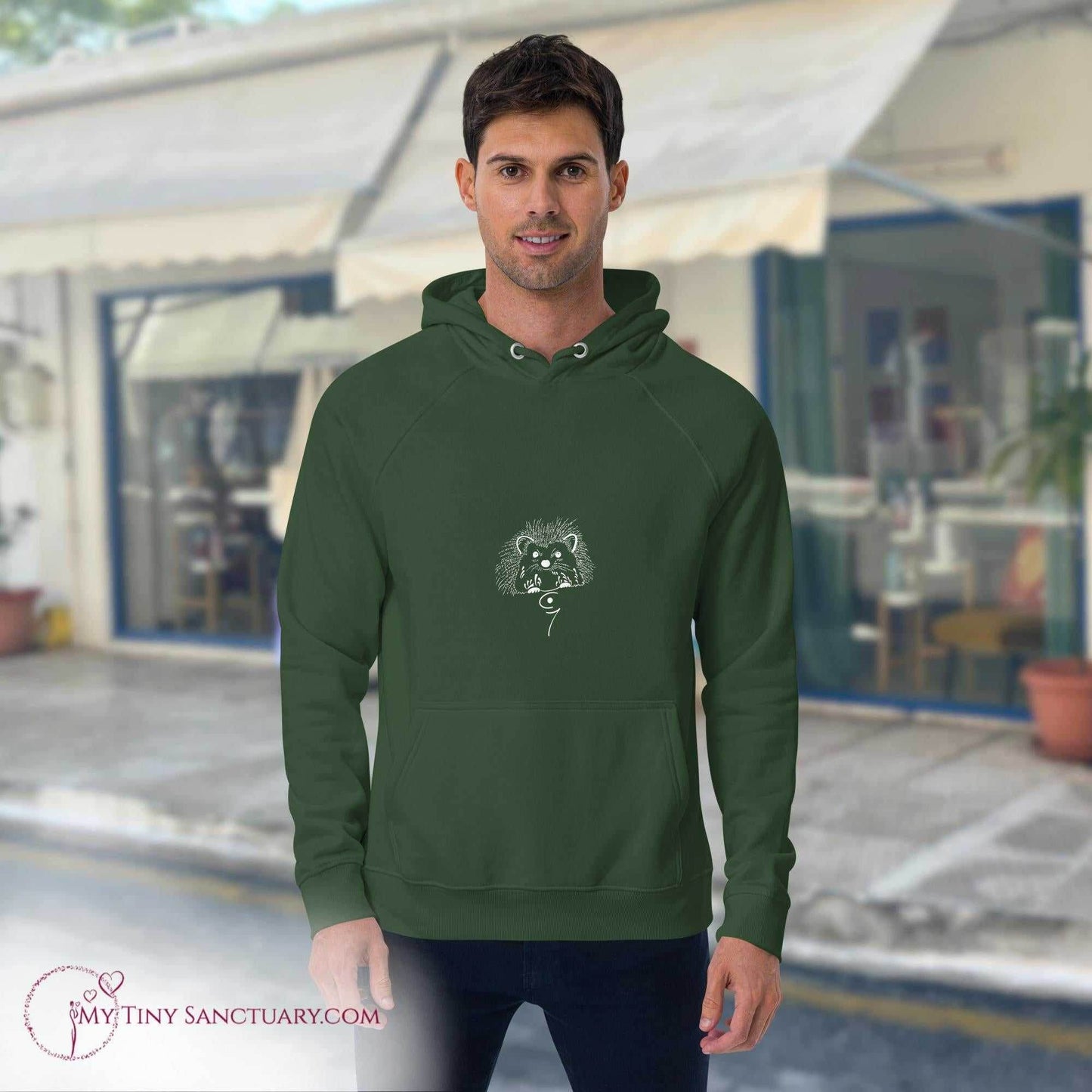 Hedgehog Animal Spirit Hoodie - Conscious & Sustainable Fashion for Men - My Tiny Sanctuary