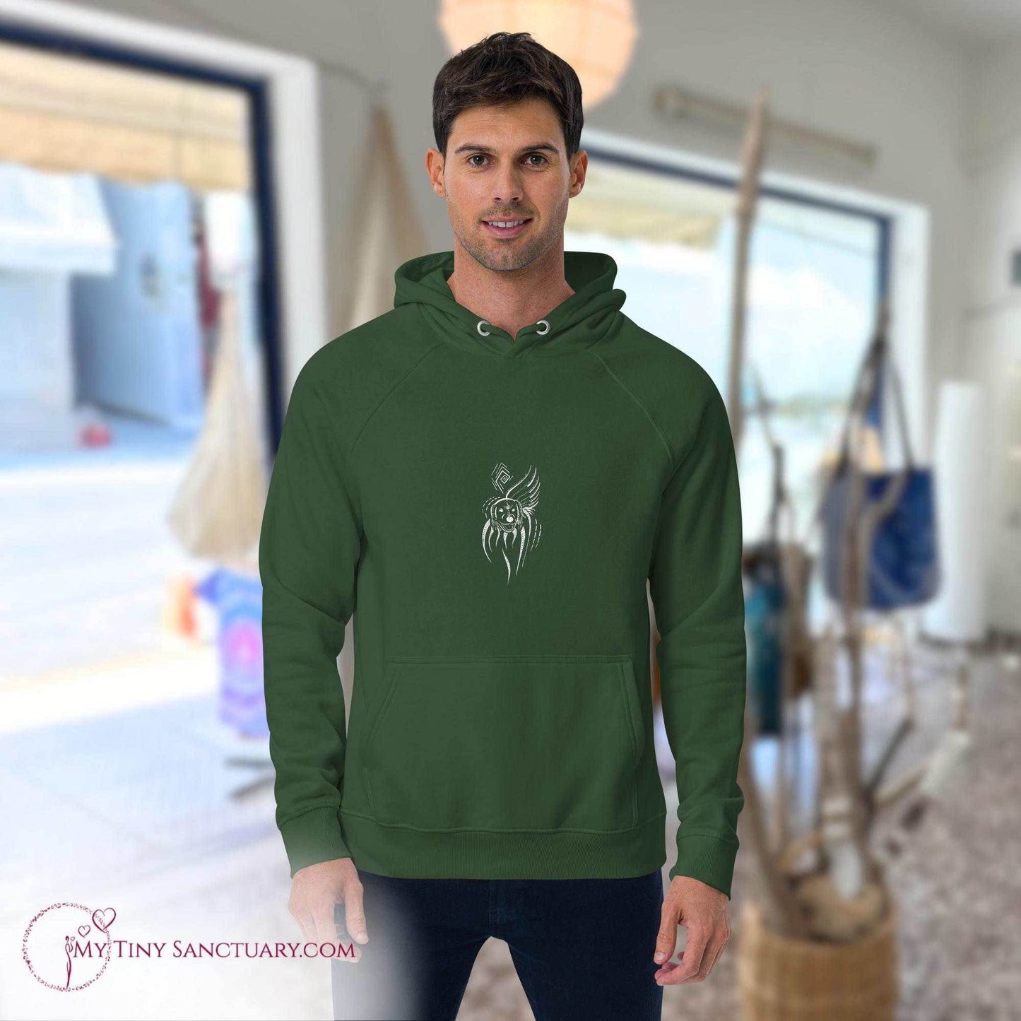 Dog Animal Spirit Hoodie - Conscious & Sustainable Fashion for Men - My Tiny Sanctuary
