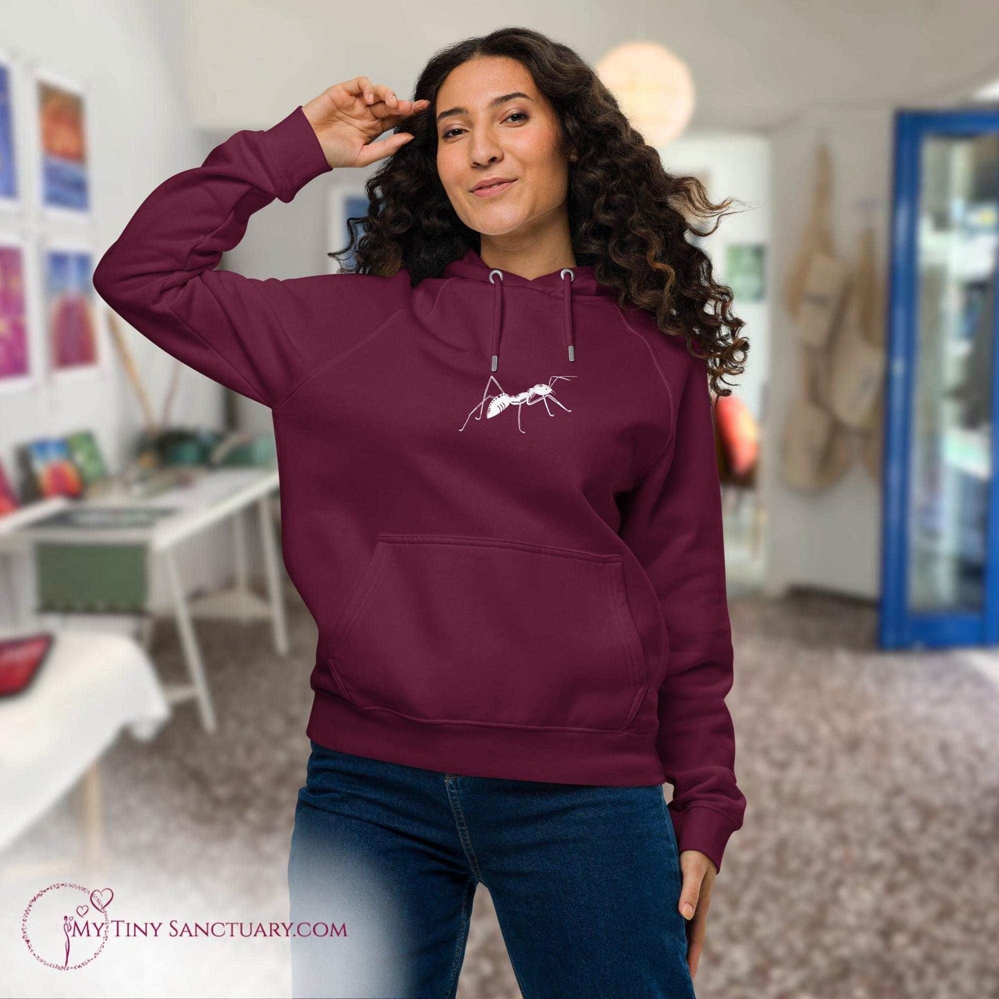 Ant Animal Spirit Hoodie - Conscious & Sustainable Fashion for Women - My Tiny Sanctuary
