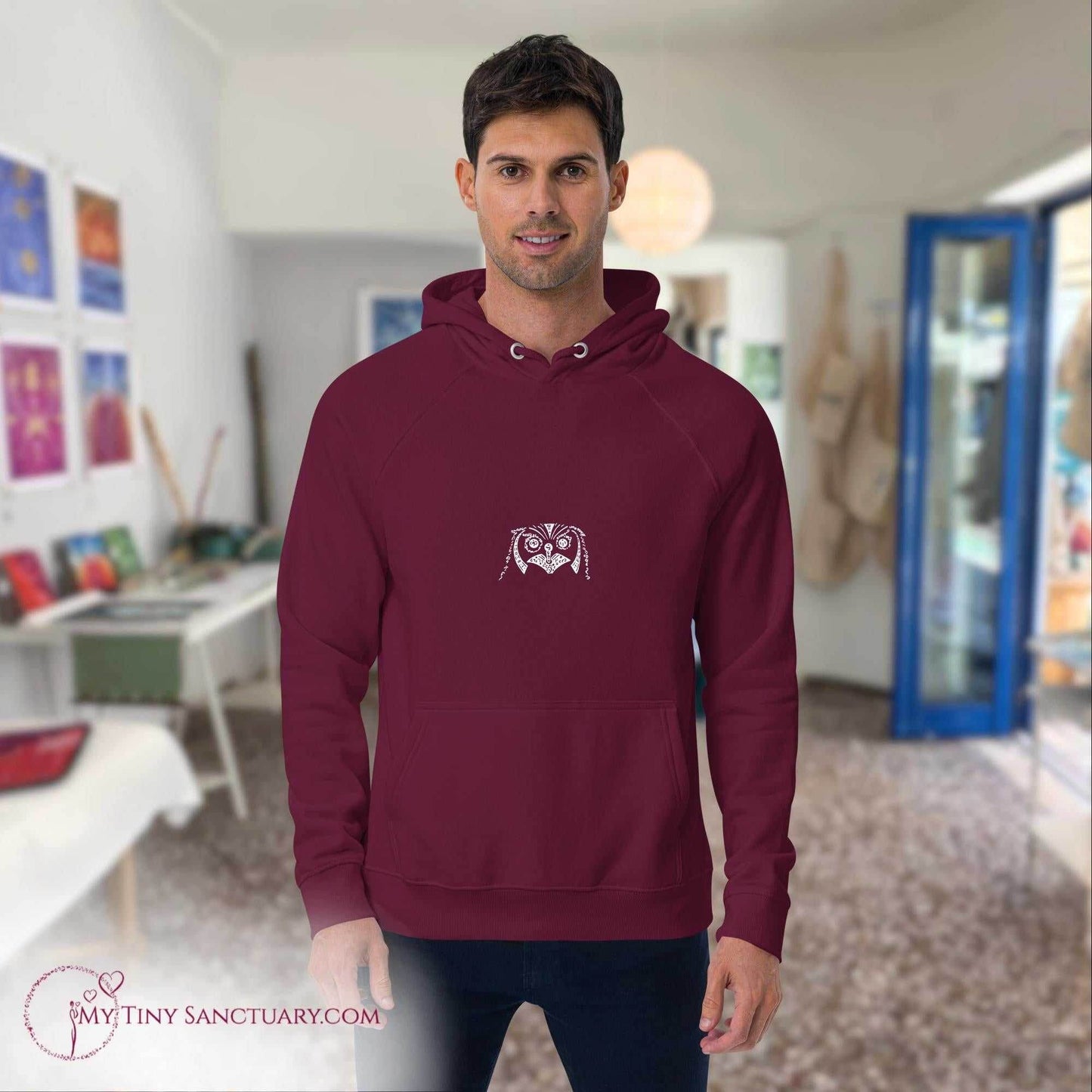 Owl Animal Spirit Hoodie - Conscious & Sustainable Fashion for Men - My Tiny Sanctuary