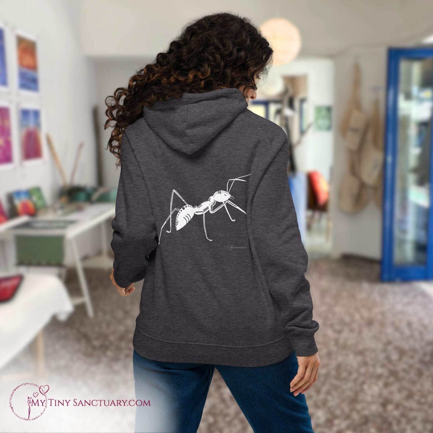 Ant Animal Spirit Hoodie - Conscious & Sustainable Fashion for Women - My Tiny Sanctuary