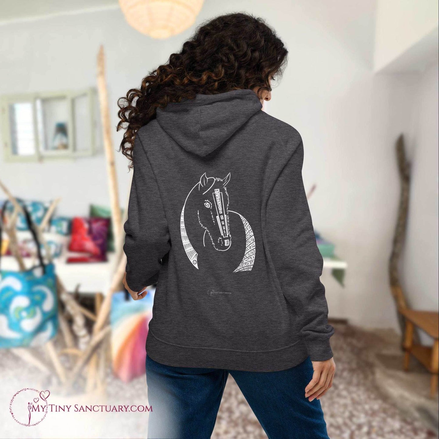 Horse Animal Spirit Hoodie - Conscious & Sustainable Fashion for Women - My Tiny Sanctuary