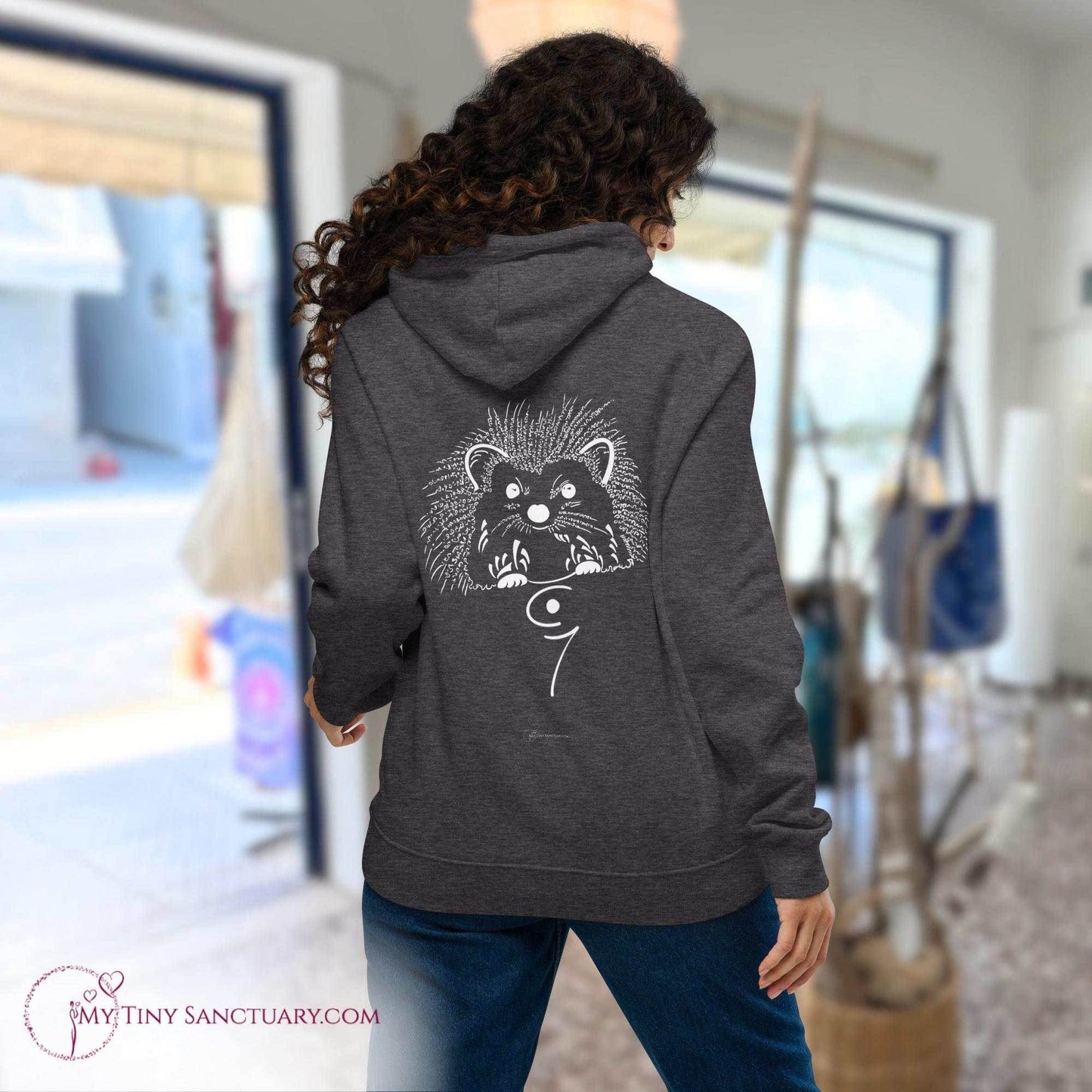 Hedgehog Animal Spirit Hoodie - Conscious & Sustainable Fashion for Women - My Tiny Sanctuary
