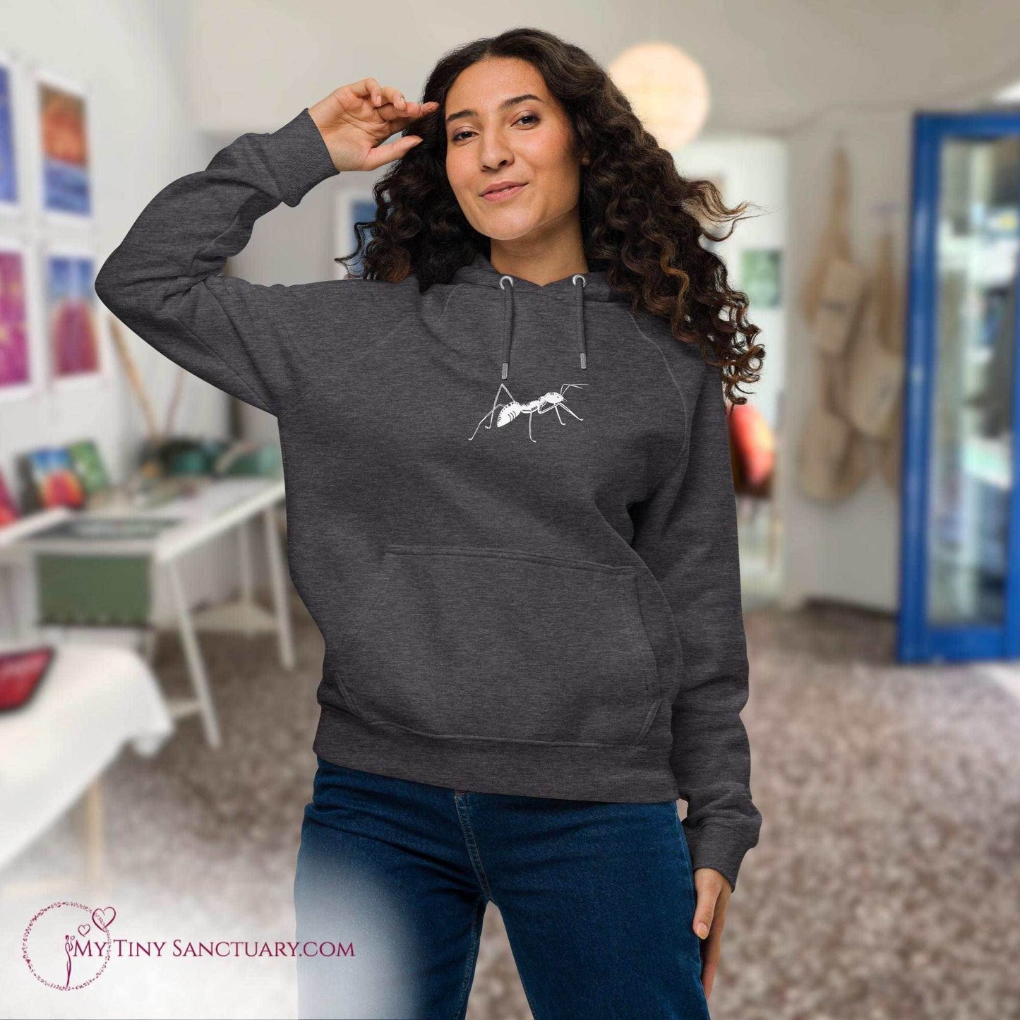 Ant Animal Spirit Hoodie - Conscious & Sustainable Fashion for Women - My Tiny Sanctuary