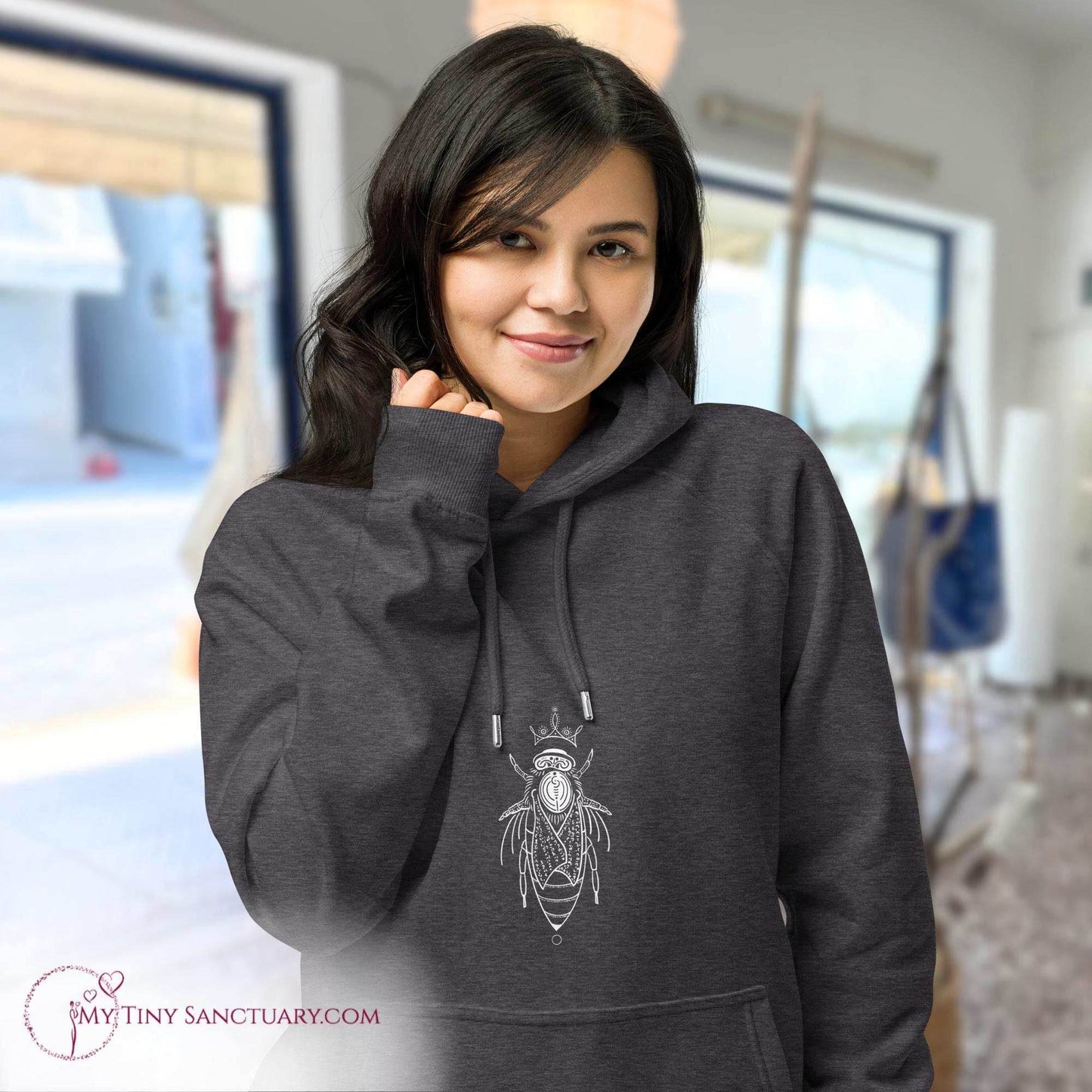 Bee Animal Spirit Hoodie - Conscious & Sustainable Fashion for Women - My Tiny Sanctuary