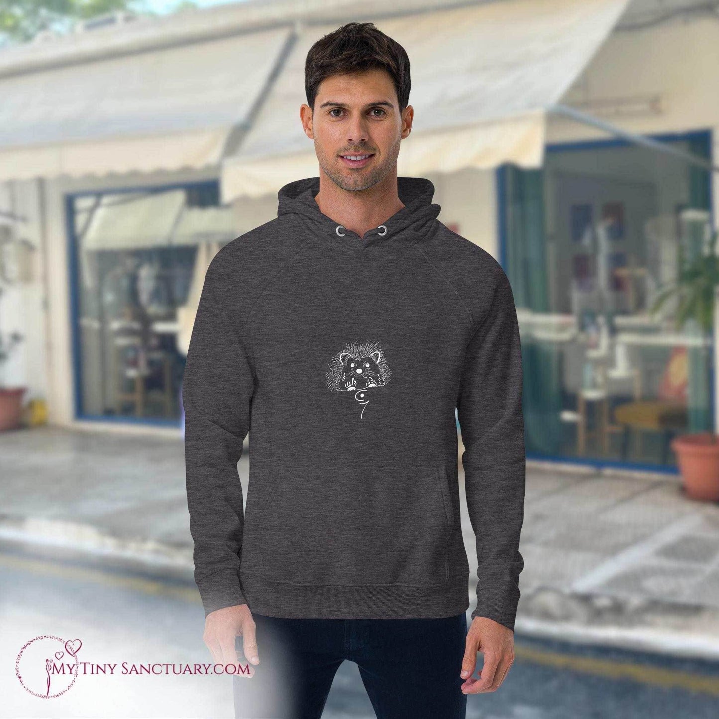 Hedgehog Animal Spirit Hoodie - Conscious & Sustainable Fashion for Men - My Tiny Sanctuary