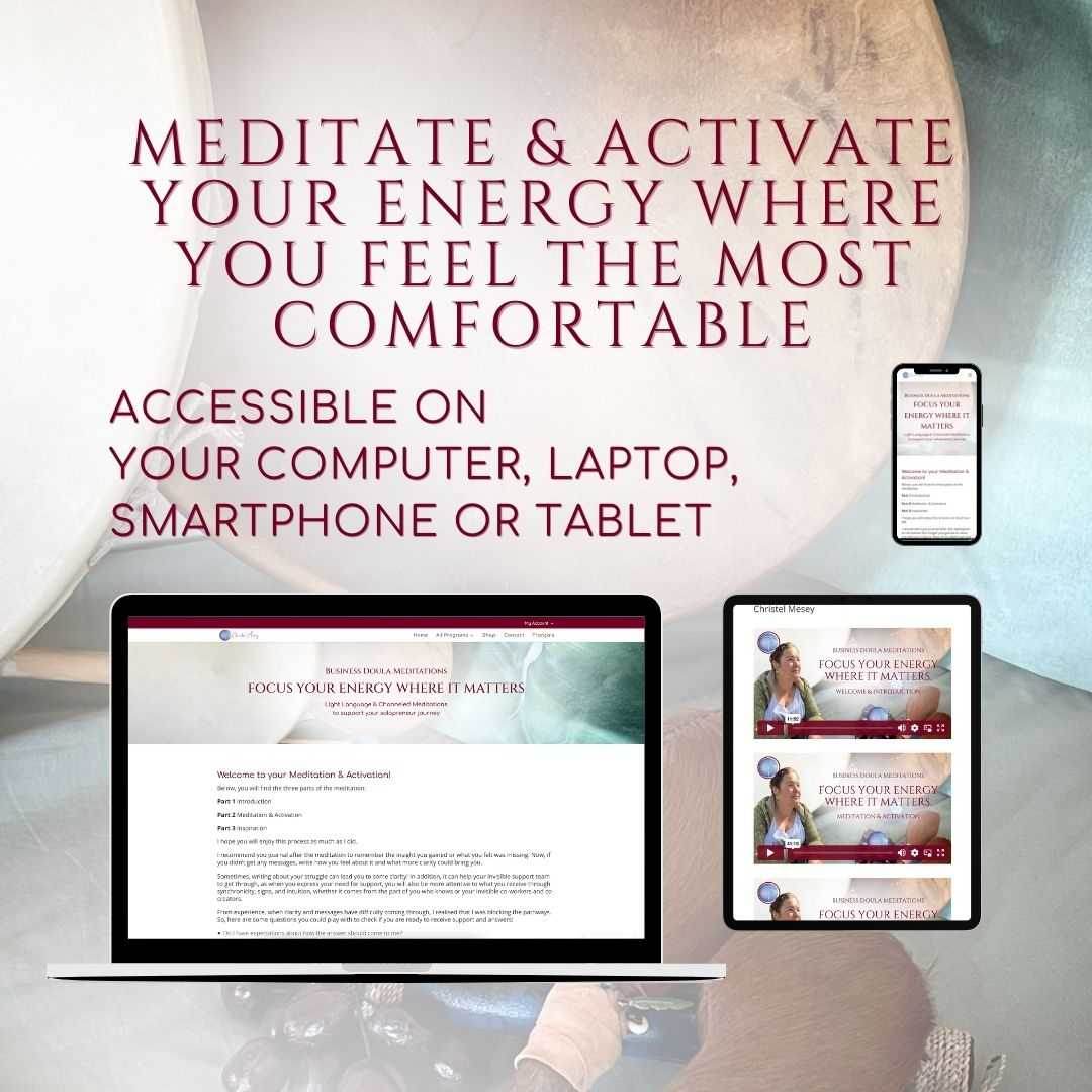 Focus Your Energy Where It Matters - Light Language Mediation and Activation for Solopreneurs - My Tiny Sanctuary
