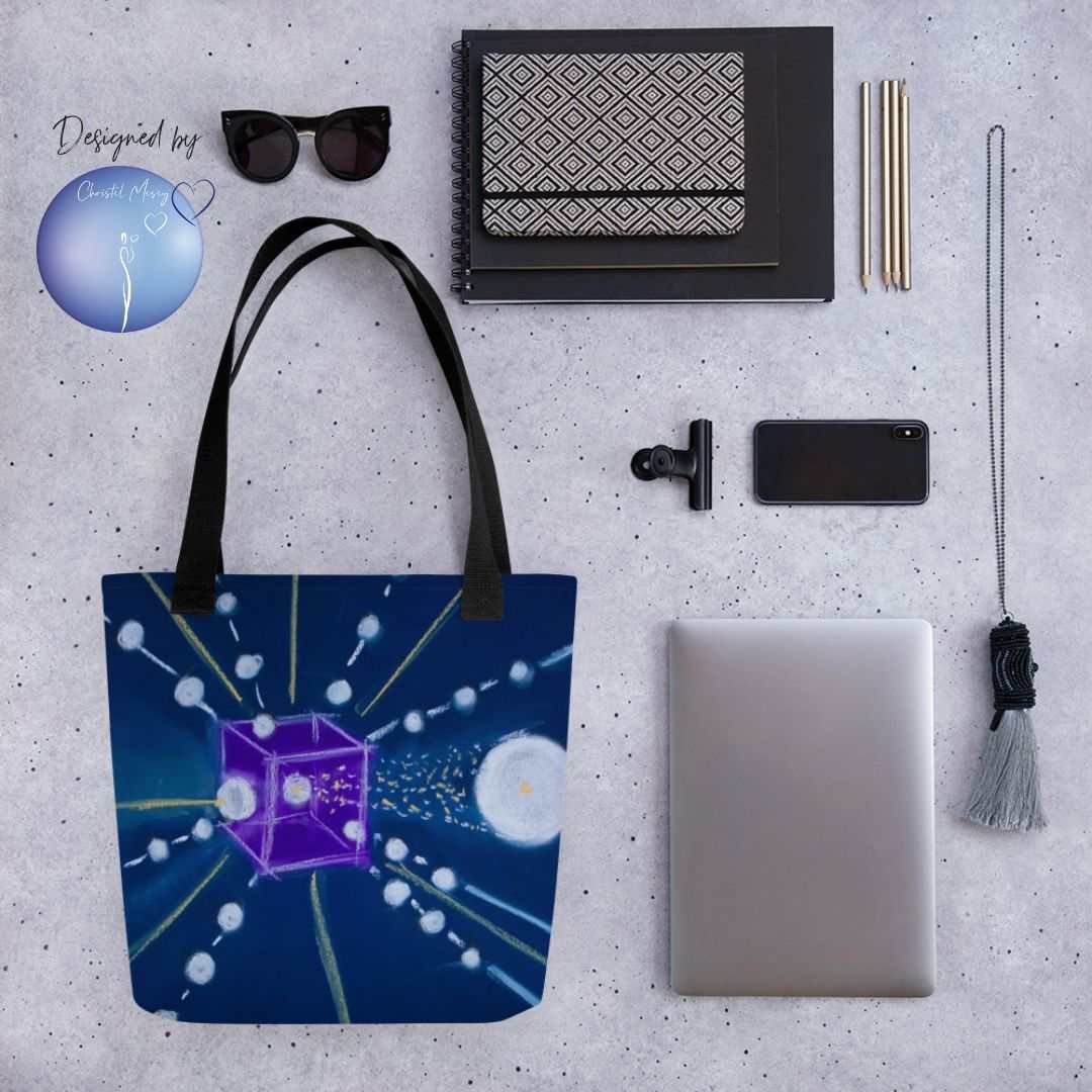 Intuitive Art Tote Bag - CUBE - My Tiny Sanctuary