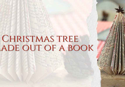 A Christmas Tree made out of a book - My Tiny Sanctuary