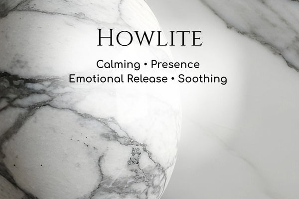 Howlite • A calming stone helping you to be in the present