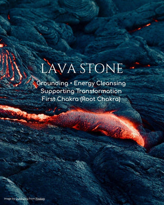 Lava Stone • Natural protection • Recalibration to Your Origin Soul Blue Print • Cleanising