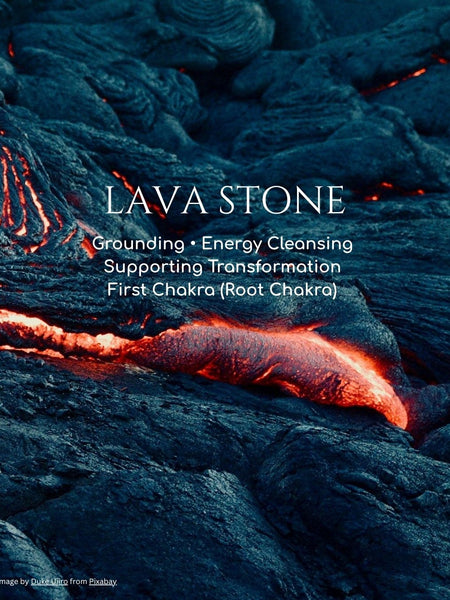 Lava Stone • Natural protection • Recalibration to Your Origin Soul Blue Print • Cleanising