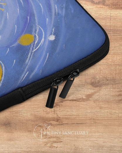 Laptop Sleeve Get Back To Centre I Light Code Illustration