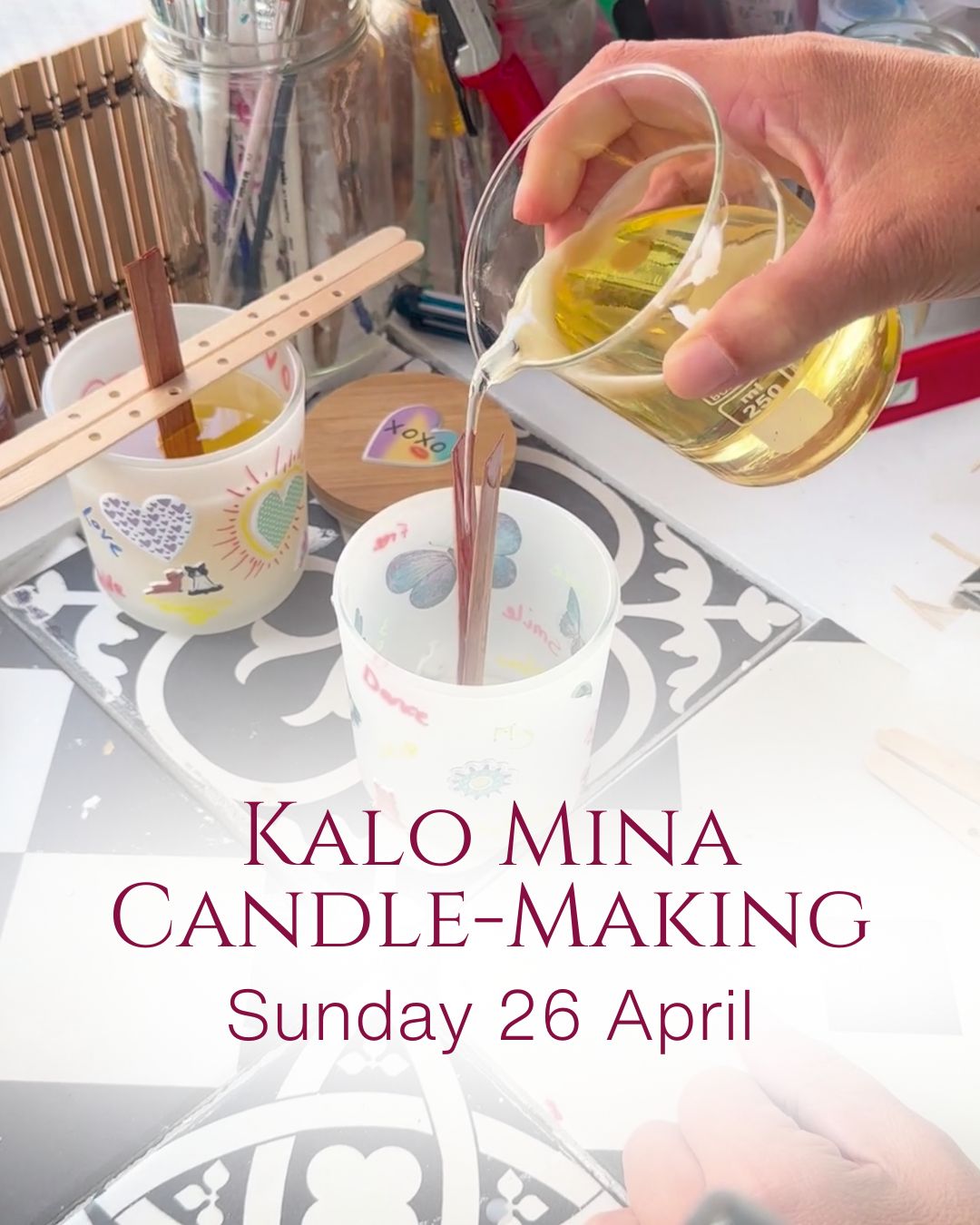 Atelier de fabrication de bougies Kalo Mina à Agia Marina sur l'île d'Égine en Grèce