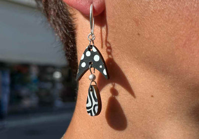 Mystic Mycelium: Artisan Wood Earrings for the Modern Psychonaut - My Tiny Sanctuary