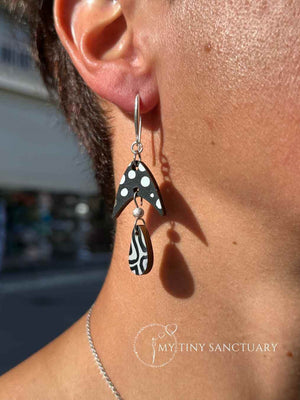 Mystic Mycelium: Artisan Wood Earrings for the Modern Psychonaut - My Tiny Sanctuary