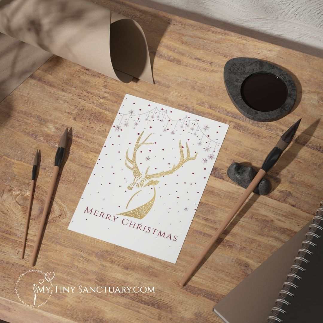 Christmas e-Gift Card My Tiny Sanctuary and print@home Christmas Card