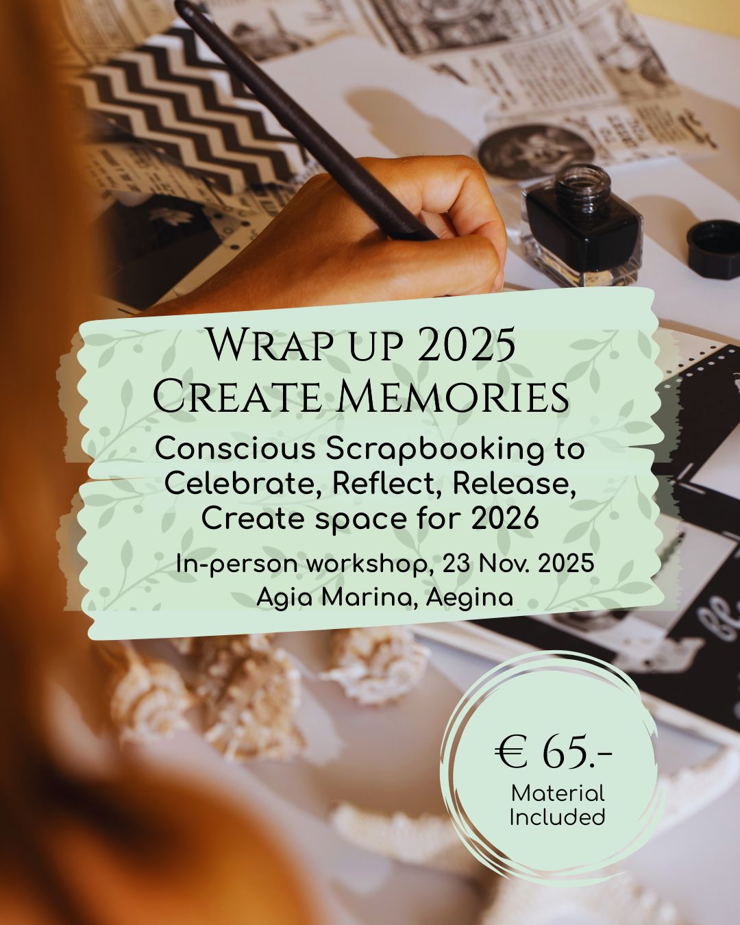 Wrap up 2025 and Create Memories • Scrapbooking Workshop • 23 Novembre 2025 My Tiny Sanctuary