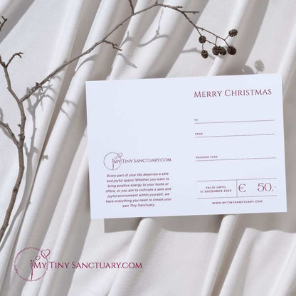 Christmas e-Gift Card My Tiny Sanctuary and print@home Christmas Card