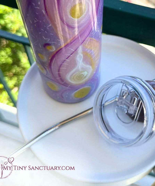 Divine Feminine Isotherm Tumbler with reusable straw - My Tiny Sanctuary