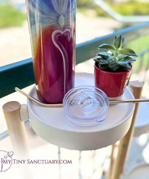 OM Stainless steel tumbler l Intuitive Art l Isotherm mug - My Tiny Sanctuary