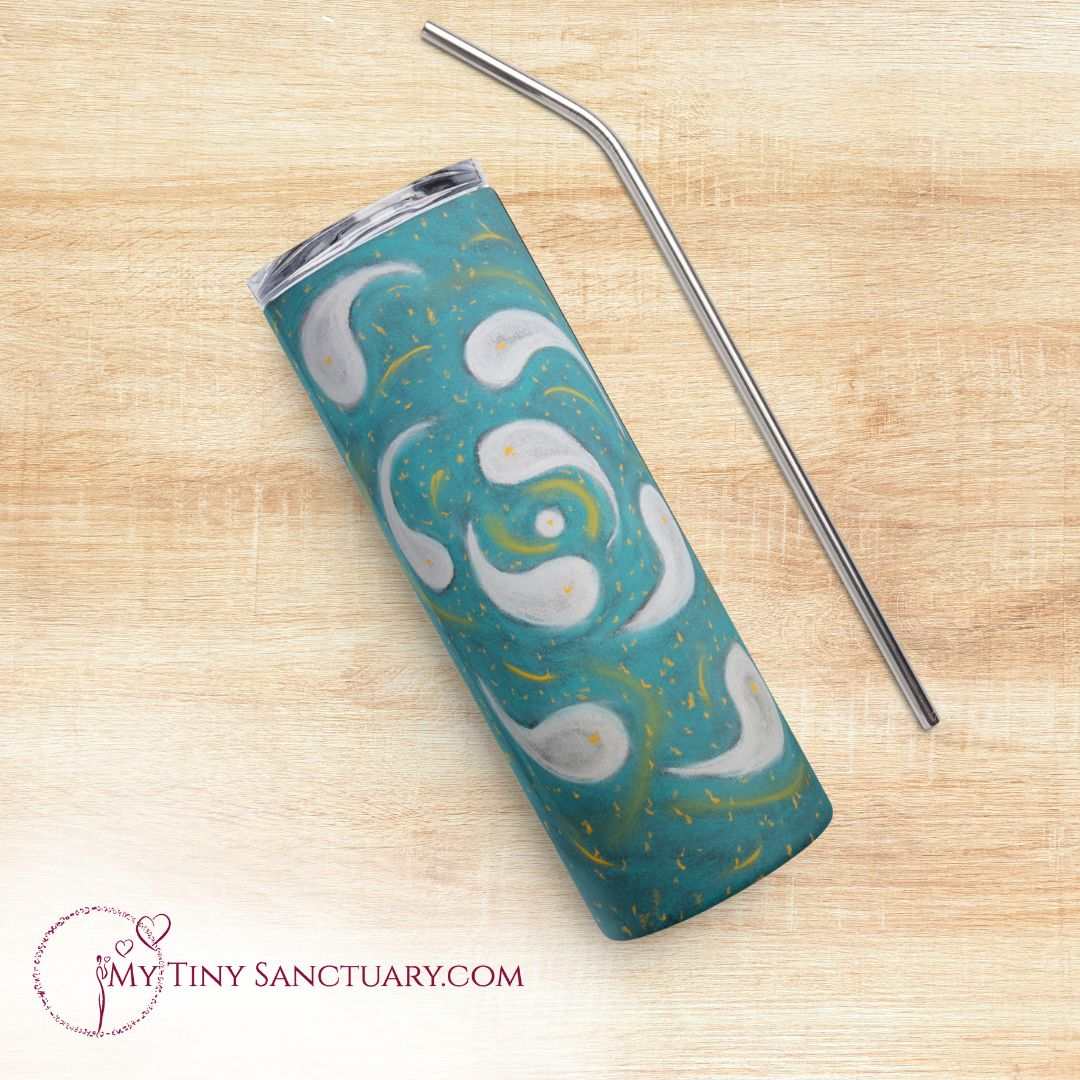 Multidimensional Isotherm Tumbler with reusable straw