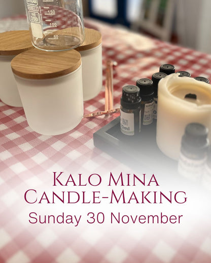 Atelier de fabrication de bougies Kalo Mina à Agia Marina sur l'île d'Égine en Grèce