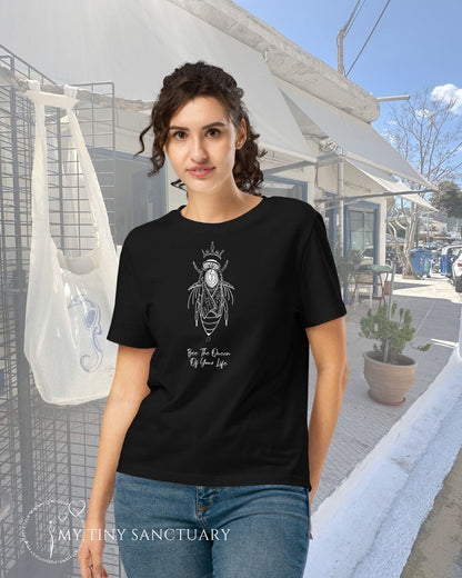 Bee The Queen Of Your Life Women Organic T-shirt | Bee Animal Spirit