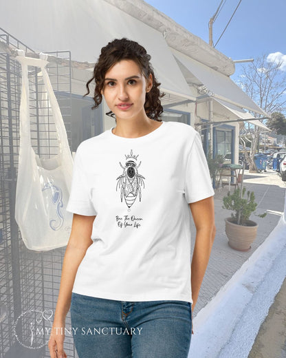 Bee The Queen Of Your Life Women Organic T-shirt | Bee Animal Spirit