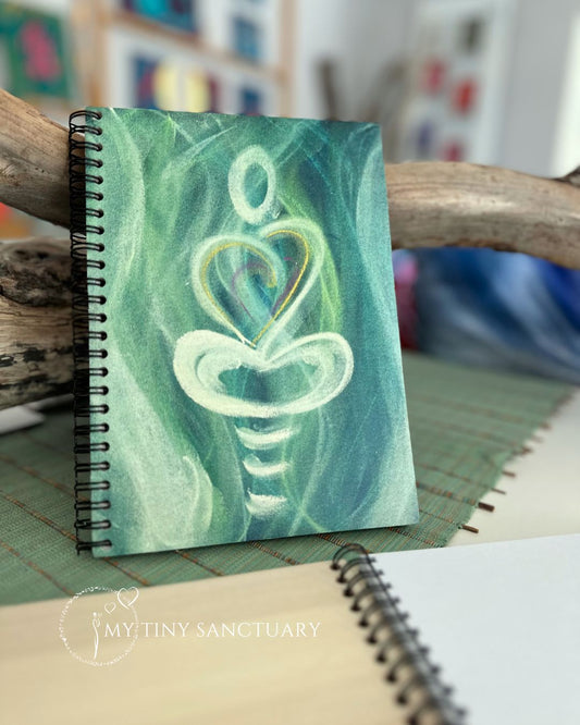 Healing Nature: Wooden Notebook for Mindful Reflections • 50 Blank pages