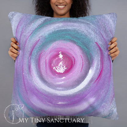 Pillow Inner Peace l Intuitive Art l 2 Sizes l With or Without Filing