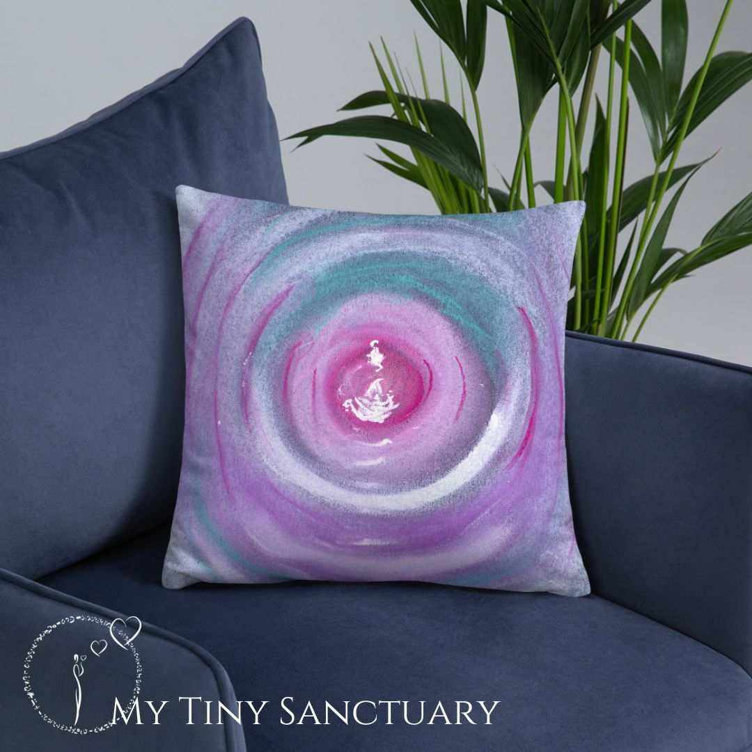 Pillow Inner Peace l Intuitive Art l 2 Sizes l With or Without Filing My Tiny Sanctuary