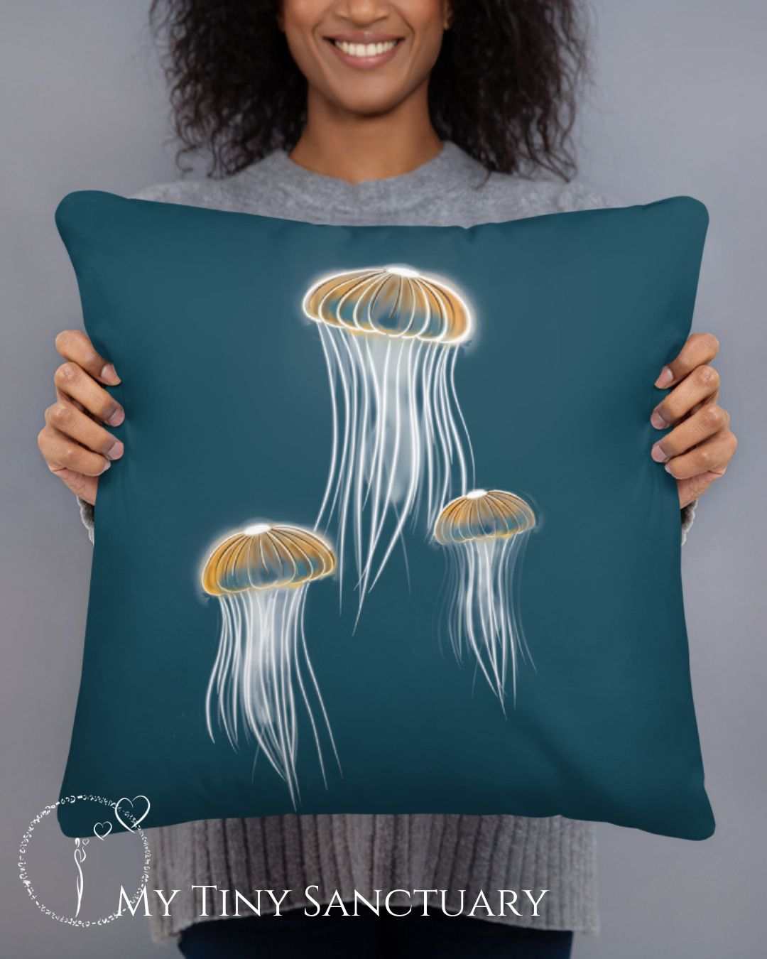 Pillow Jellyfish Dancing | 2 Sizes Options | With or Without Filing