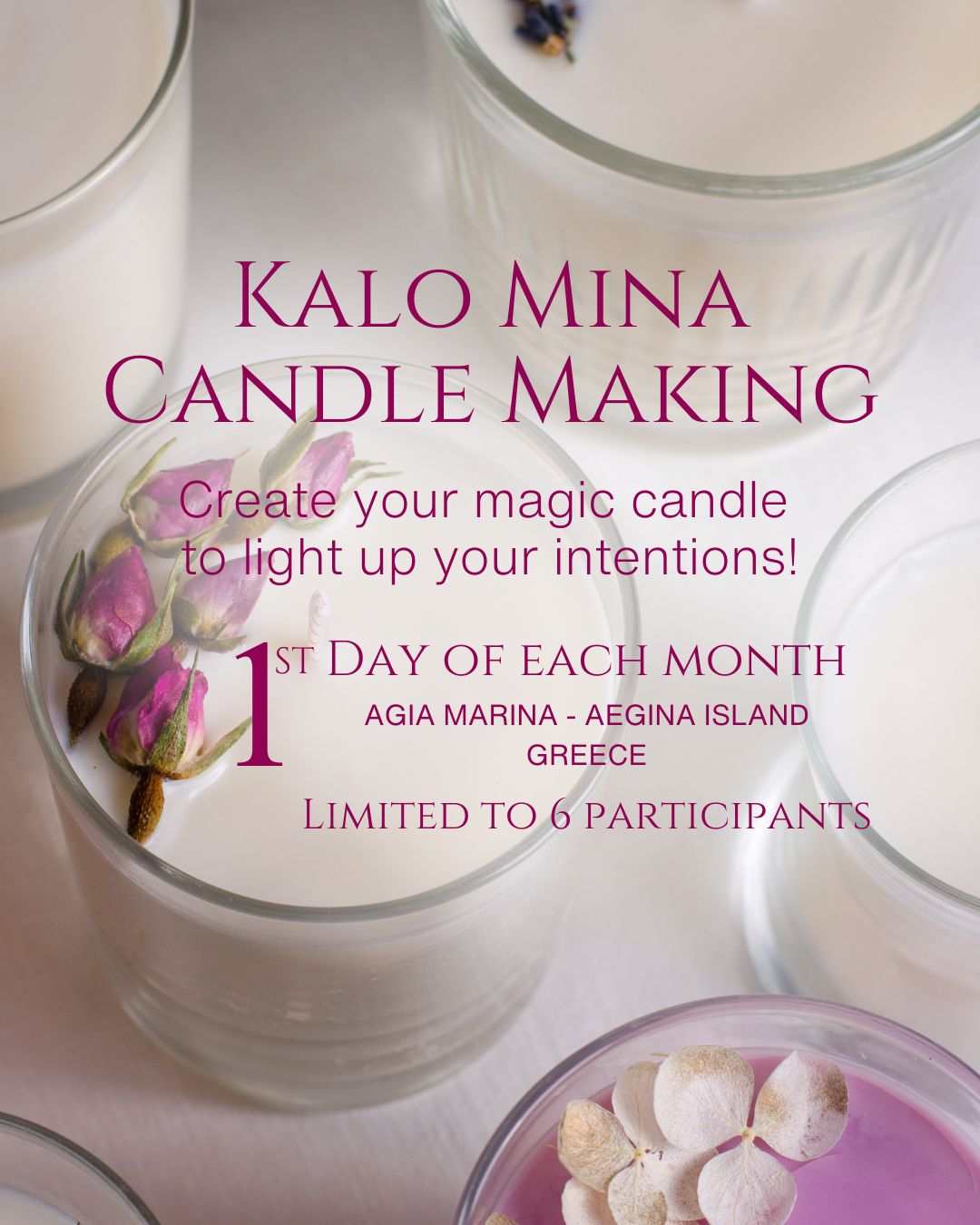 Kalo Mina Candle-Making Workshop in Agia Marina