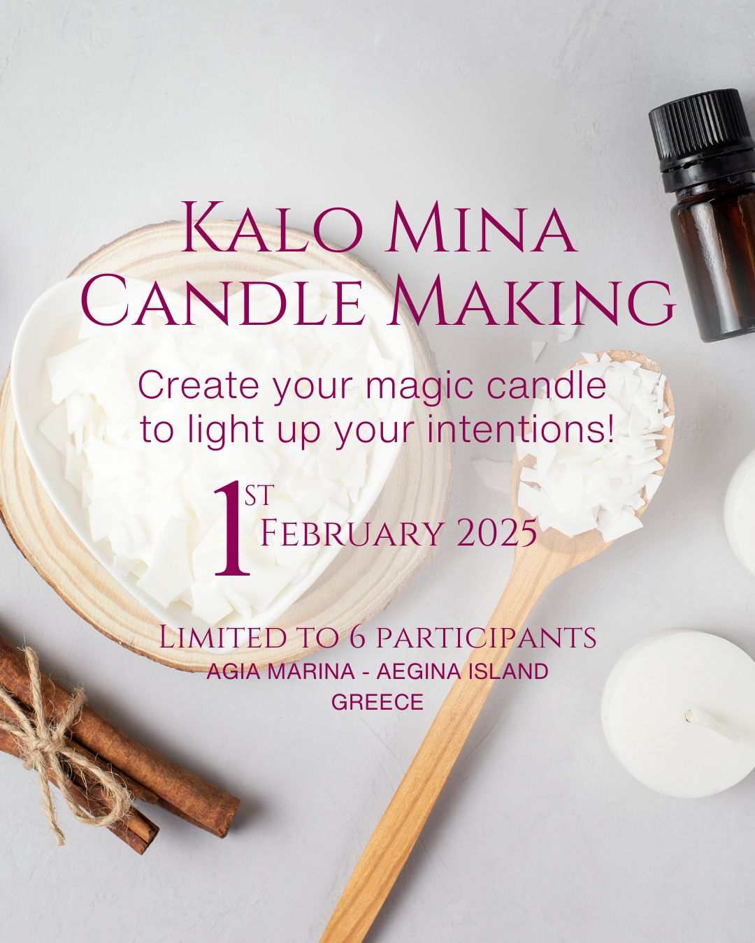 Kalo Mina Candle-Making Workshop in Agia Marina