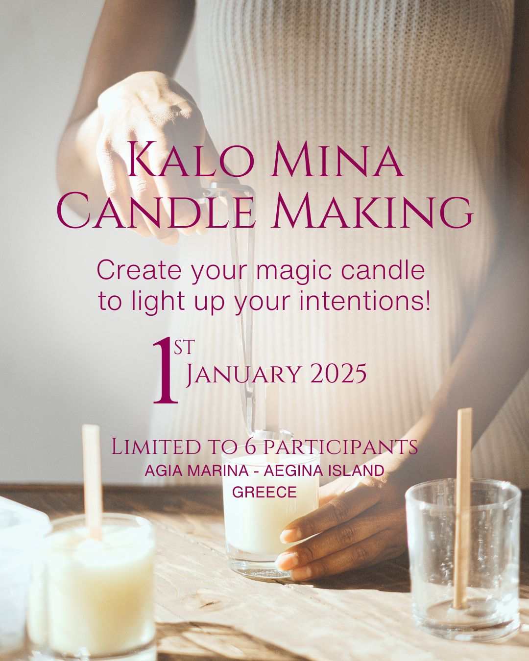 Kalo Mina Candle-Making Workshop in Agia Marina