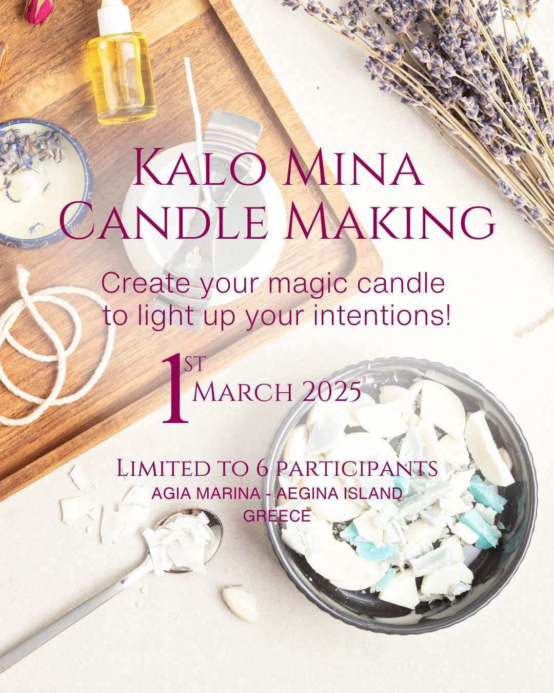 Kalo Mina Candle-Making Workshop in Agia Marina