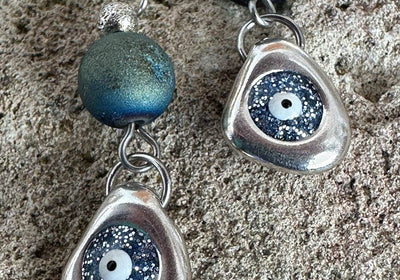 Mati Eye Earrings 🧿 An Eye Filled With Stars - My Tiny Sanctuary