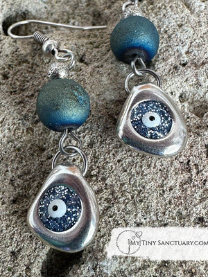 Mati Eye Earrings 🧿 An Eye Filled With Stars - My Tiny Sanctuary