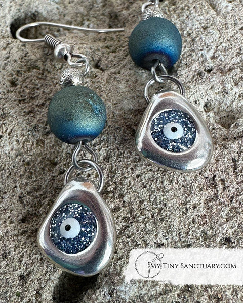 Mati Eye Earrings 🧿 An Eye Filled With Stars - My Tiny Sanctuary