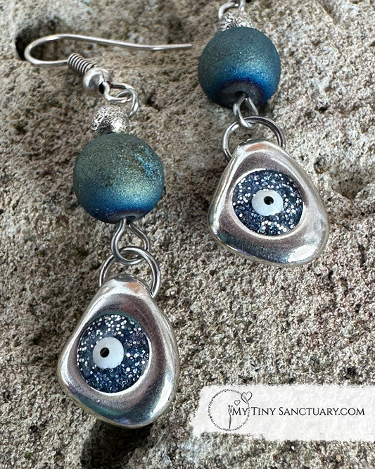 Mati Eye Earrings 🧿 An Eye Filled With Stars
